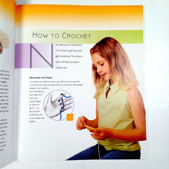 COPY - Crochet Kids Crafts Book Jane Davis 112 Pgs Jewelry Hats Purses Pillows … - Picture 7 of 16